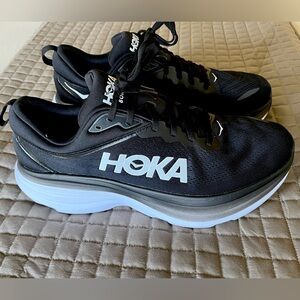 Hoka Bondi 8 Running Shoe Men’s size 13 New without box Black White